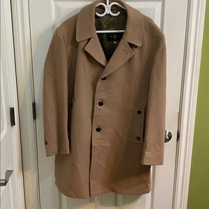 Casualcraft Of New York Mens Button Front Vintage Wool Blend Dress Coat 46 Reg